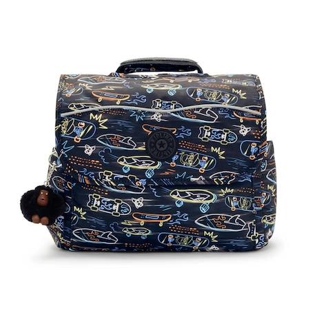 Cartable maternelle garçon kipling codie s 30 cm - collection Noir / orange / bleu 2 - vertbaudet enfant 