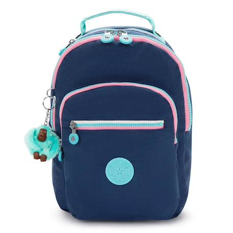 Sac à dos kipling seoul s resort navy 35 cm - avec poche protectrice pour tablette Bleu / rose 2 - vertbaudet enfant 