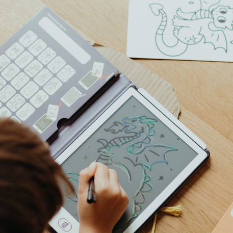 Recharge kidydraw mini 60 cartes il était une fois et animaux Orange - Il était une fois et animaux 4 - vertbaudet enfant 