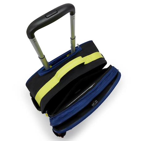 Cartable garçon 4 roulettes kipling new storia lets scuba 41 cm- avec compartiment pour pc Noir / jaune / bleu 3 - vertbaudet enfant 