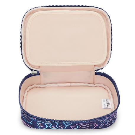 Trousse rectangulaire kipling 100 pens disco fish 21 cm - grande capacité Bleu / rose 3 - vertbaudet enfant 