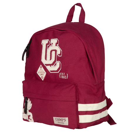 Sac à dos effet textile teddy camps 42 cm Blanc / rouge 1 - vertbaudet enfant 