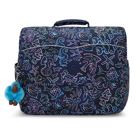 Cartable scolaire kipling codie m disco fish 38 cm – format a4 Noir / bleu / marine / bleu 2 - vertbaudet enfant 