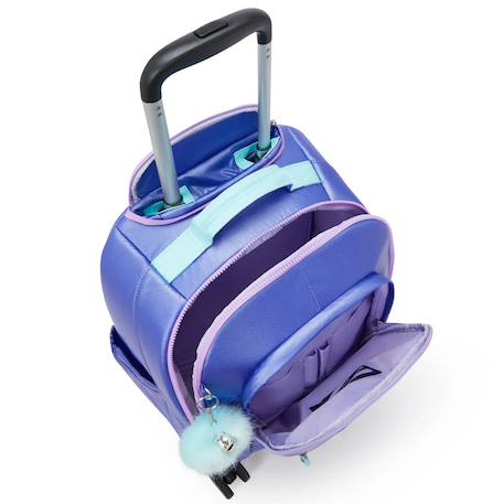 Sac à dos trolley roulant new zea cosmic metallic 4 roues 360° Bleu / doré / bleu 3 - vertbaudet enfant 