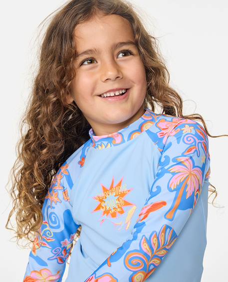 Ensemble t-shirt anti-uv surf magic fille Sky blue 4 - vertbaudet enfant 