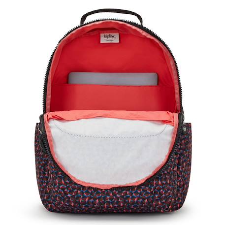 Sac à dos ordinateur kipling seoul happy squares 15 pouces 27 l waterproof Noir / bleu / marine / bleu 3 - vertbaudet enfant 