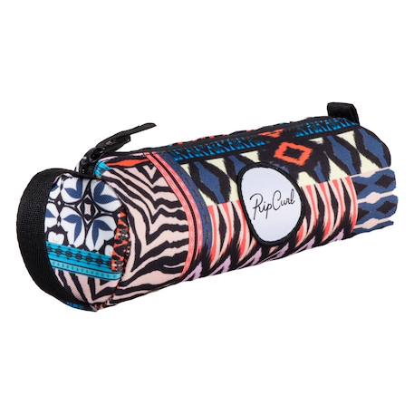 Trousse fille cylindrique en polyester recyclé Multicolore 1 - vertbaudet enfant 