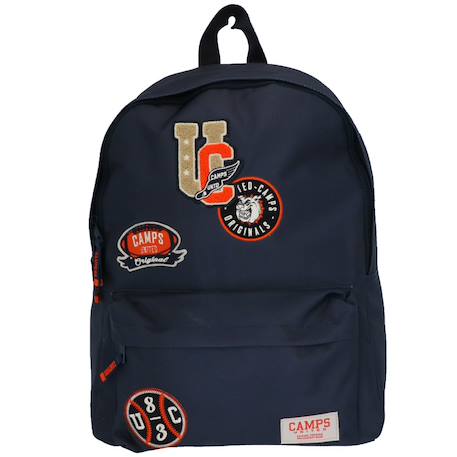 Sac à dos fille 42 cm camps girl multi patch 1 compartiment zippé Multicolore 2 - vertbaudet enfant 