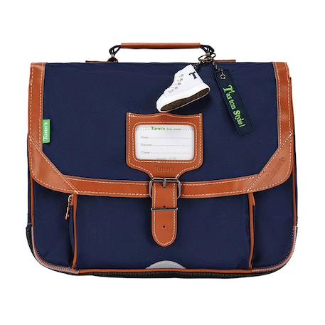 Cartable maternelle cp camille – polyester recyclé imperméable Bleu / bleu / marine 1 - vertbaudet enfant 