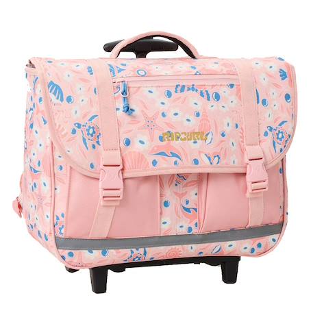 Sac à dos à roulettes fille rip curl 38 cm 2 compartiments Rose 1 - vertbaudet enfant 