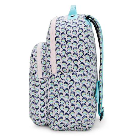Sac à dos scolaire fille kipling seoul coquillage avec compartiment pour ordinateur - 44 cm Bleu / rose 4 - vertbaudet enfant 
