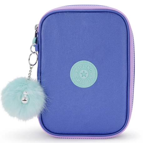 Trousse rectangulaire zippée 21 cm kipling – cosmic metallic version 1 Bleu / magenta / gris 2 - vertbaudet enfant 