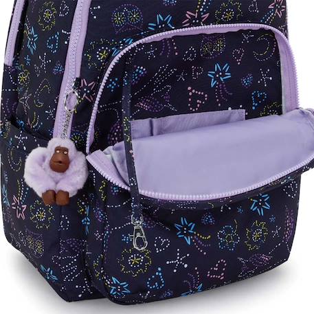 Sac à dos fille kipling seoul college extra unicorn star 44 cm - avec compartiment ordinateur Bleu / violet 3 - vertbaudet enfant 