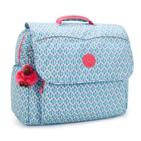 Fille-Cartable fille kipling codie en polyester recyclé imprimé géométrique