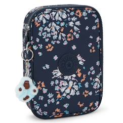Jouet-Matériel scolaire-Trousse rectangulaire kipling 100 pens flower field 21 cm - grande capacité