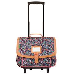 Cartable trolley 38 cm alba à roulettes bandes réfléchissantes 2 compartiments  - vertbaudet enfant
