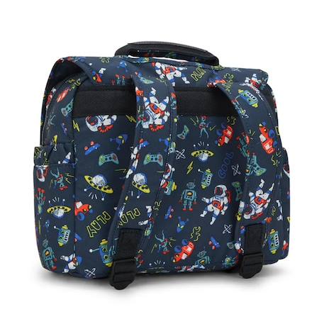 Sac à dos école maternelle kipling codie s plus space game 30 cm Bleu / bleu / marine 4 - vertbaudet enfant 