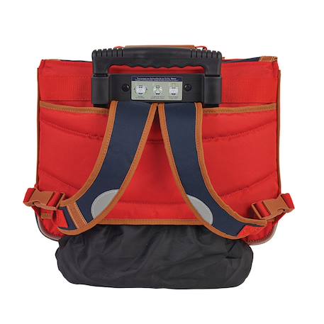 Cartable à roulettes rigide 38 cm arthur 2 compartiments Bleu / rouge 4 - vertbaudet enfant 