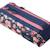 Trousse fille 2 compartiments rectangulaire 21 cm à zip motif floral Noir / rose / clair 3 - vertbaudet enfant 