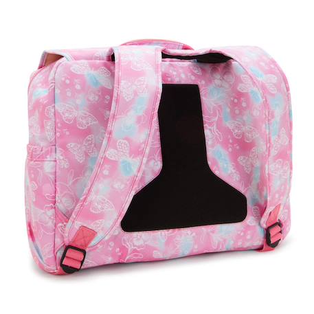 Cartable fille kipling codie l 41 cm imprimé floral nuageux – a4 Rose/blanc/vert 4 - vertbaudet enfant 