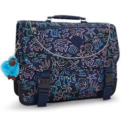 Cartable enfant kipling preppy disco fish 41 cm - 3 compartiments  - vertbaudet enfant