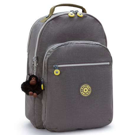 Sac à dos kipling seoul lap back to grey 44 cm - avec poche pour ordinateur Gris 1 - vertbaudet enfant 