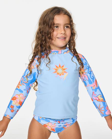 Ensemble t-shirt anti-uv surf magic fille Sky blue 1 - vertbaudet enfant 
