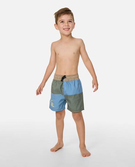 Short de bain volley block garçon Faded denim 3 - vertbaudet enfant 