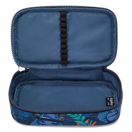 Trousse zippée kipling 50 stylos 21 cm monkey fun Bleu 3 - vertbaudet enfant 
