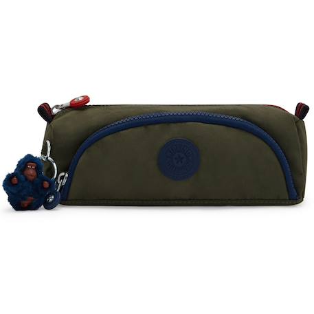 Trousse kipling cute à 2 compartiments zippés 22 cm - seaweed block Vert 2 - vertbaudet enfant 