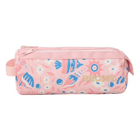 Trousse à crayons fille rectangulaire 2 compartiments 21 cm Rose 2 - vertbaudet enfant 