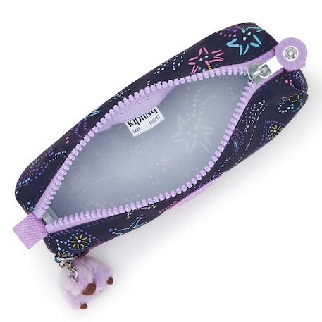 Trousse kipling freedom unicorn star 22 cm - 1 compartiment zip Bleu / violet 3 - vertbaudet enfant 