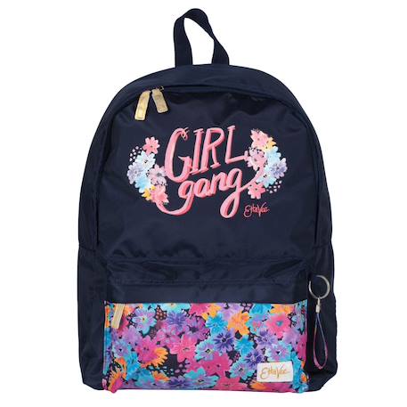 Sac à dos scolaire fille imprimé floral ettavee 42 cm Noir / multicolore 2 - vertbaudet enfant 
