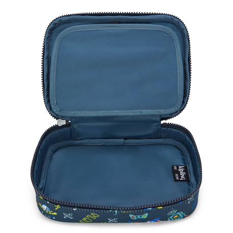 Trousse garçon grande rectangulaire polyester imprimé space game Bleu / multicolore 3 - vertbaudet enfant 