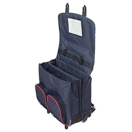 Sac à dos trolley 41 cm noé avec roues et bandes réfléchissantes Noir 2 - vertbaudet enfant 