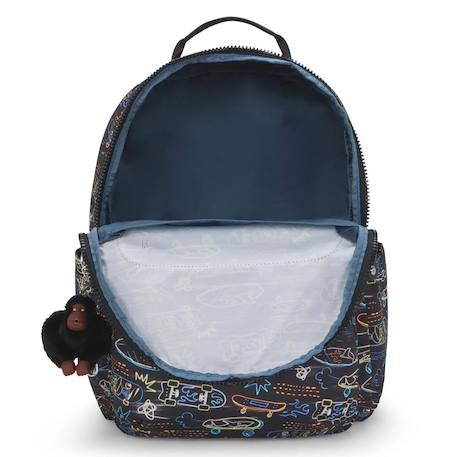 Sac à dos garçon kipling seoul college extra skate 44 cm - poche pour ordinateur Noir / multicolore 4 - vertbaudet enfant 