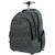 Sac à dos à roulettes canvas 45 cm - 3 compartiments + poches latérales Noir / bleu / vert 1 - vertbaudet enfant 