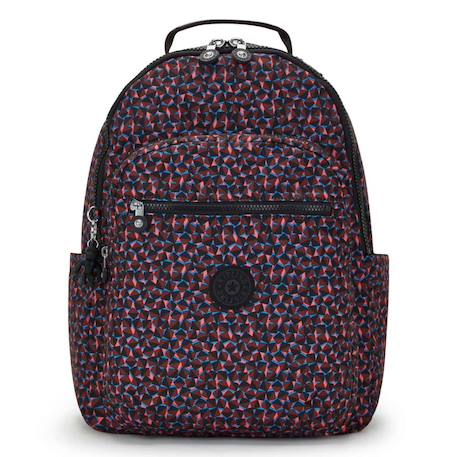 Sac à dos ordinateur kipling seoul happy squares 15 pouces 27 l waterproof Noir / bleu / marine / bleu 2 - vertbaudet enfant 