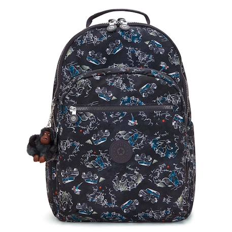 Sac à dos ordinateur 44 cm jungle fun race 27 l Noir / bleu / marine / noir 2 - vertbaudet enfant 