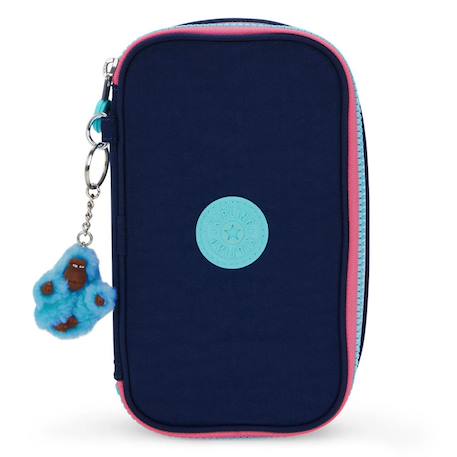 Trousse kipling tissu synthétique imprimé resort navy Bleu / rose / bleu 2 - vertbaudet enfant 