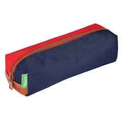 Jouet-Matériel scolaire-Trousse simple bicolore 21 cm polyester éco-responsable