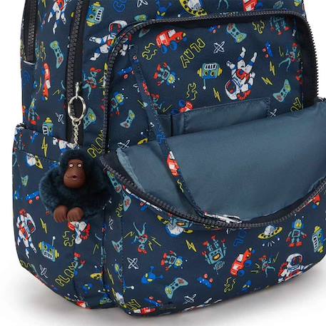 Sac à dos garçon kipling seoul lap space game avec poche pour ordinateur 44 cm Bleu / multicolore 3 - vertbaudet enfant 