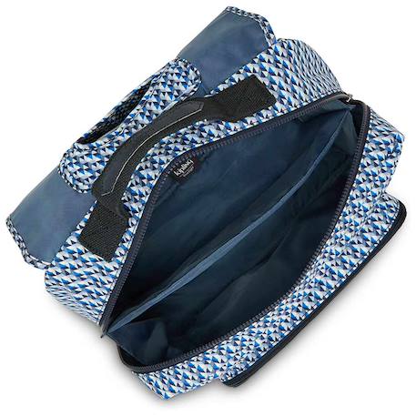 Cartable primaire garçon kipling iniko 40 cm, boy geo, 2 compartiments zippés Bleu / blanc / bleu 3 - vertbaudet enfant 