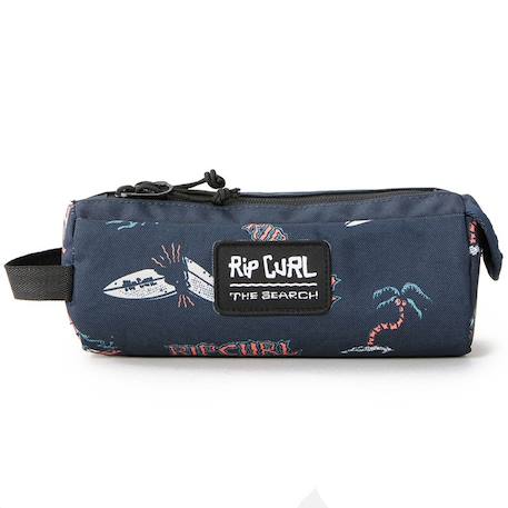 Trousse à crayons à 2 compartiments 21 cm imprimé surf à zip Bleu / orange / bleu 2 - vertbaudet enfant 