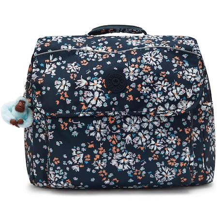 Sac à dos scolaire fille codie l 41 cm kipling imprimé floral sombre Noir / bleu / marine / noir 2 - vertbaudet enfant 