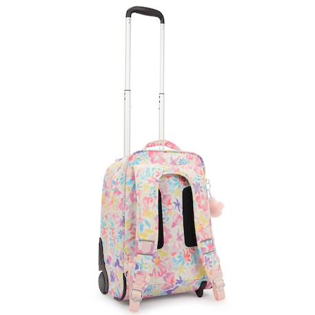 Sac à dos trolley scolaire avec compartiment ordinateur kipling 48 cm Blanc / rose / bleu 4 - vertbaudet enfant 