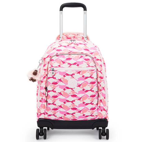 Sac à dos à roulettes 4 roues 360 kipling new zea kipling Rose 2 - vertbaudet enfant 
