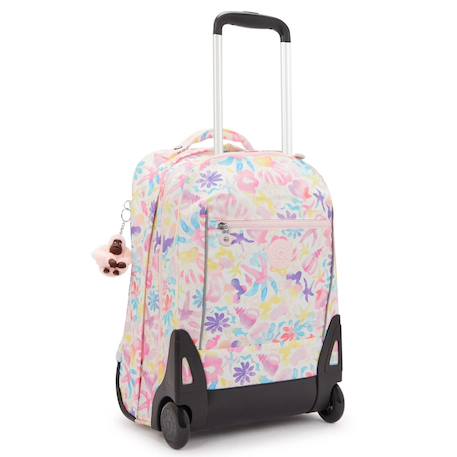 Sac à dos trolley scolaire avec compartiment ordinateur kipling 48 cm Blanc / rose / bleu 1 - vertbaudet enfant 