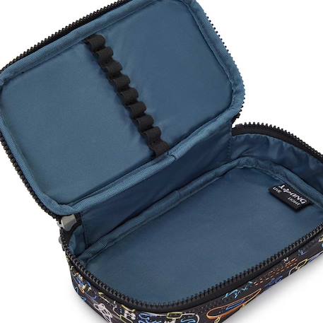 Trousse kipling tissu synthétique imprimé Noir / bleu / blanc 4 - vertbaudet enfant 
