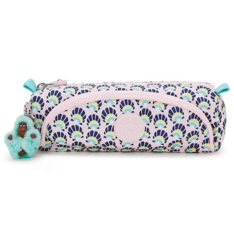Trousse fille 2 compartiments kipling cute coquillages 22 cm - qualité premium Bleu / rose 2 - vertbaudet enfant 